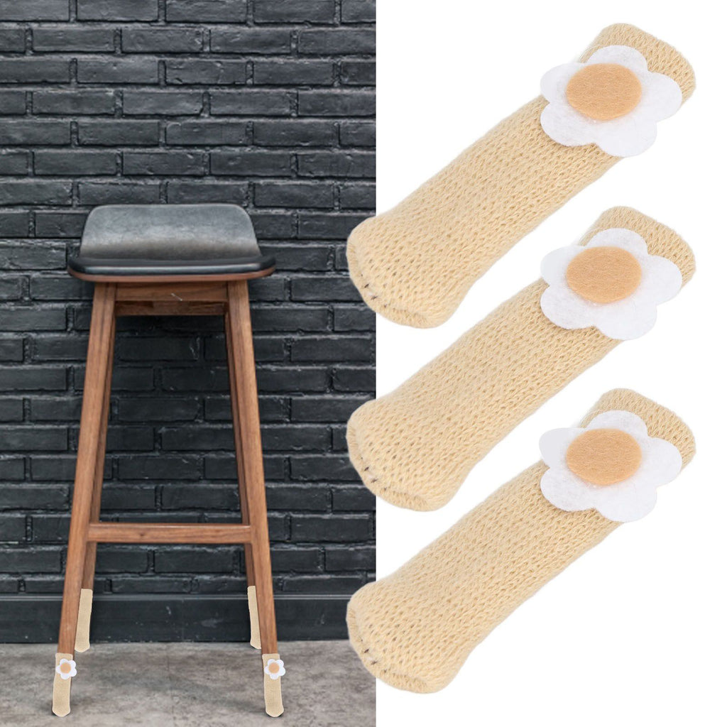 25Pcs Furniture Leg Cover Foot Cover Mat Floor Protector Double Layer Knitted Set Kit