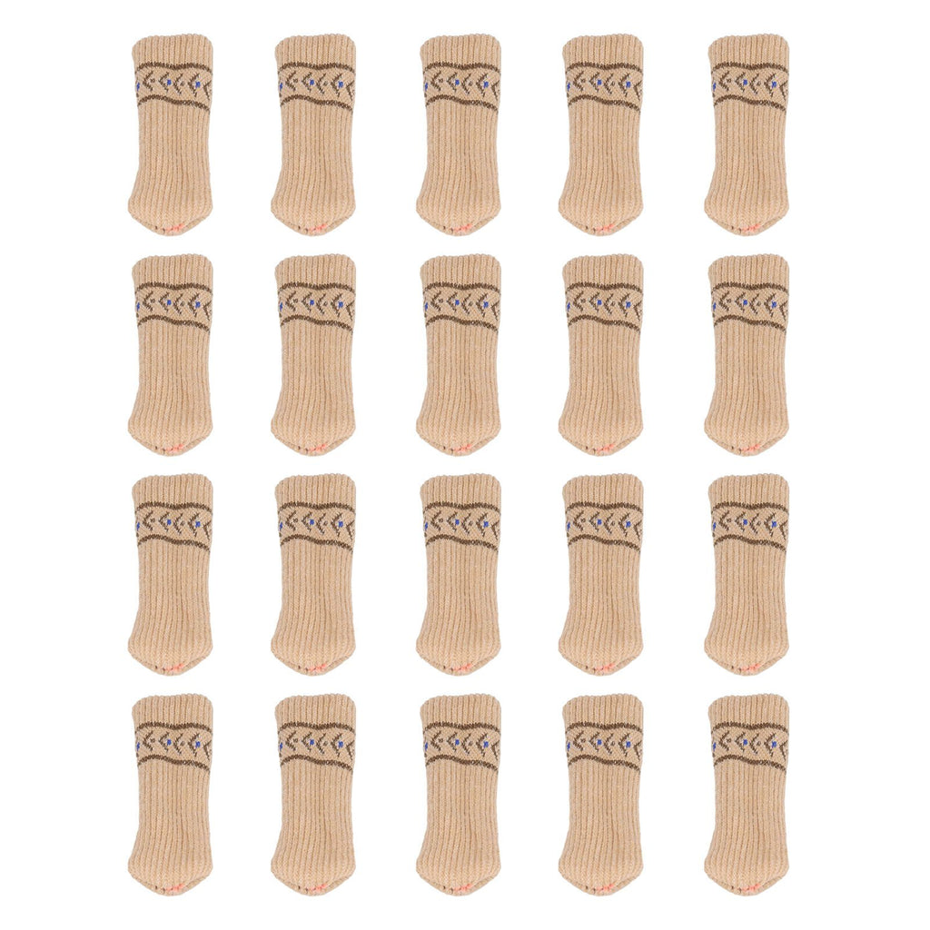 20PCS Chair Leg Covers Acrylic Silicone Double Layer Elastic Furniture Legs Floor Protectors