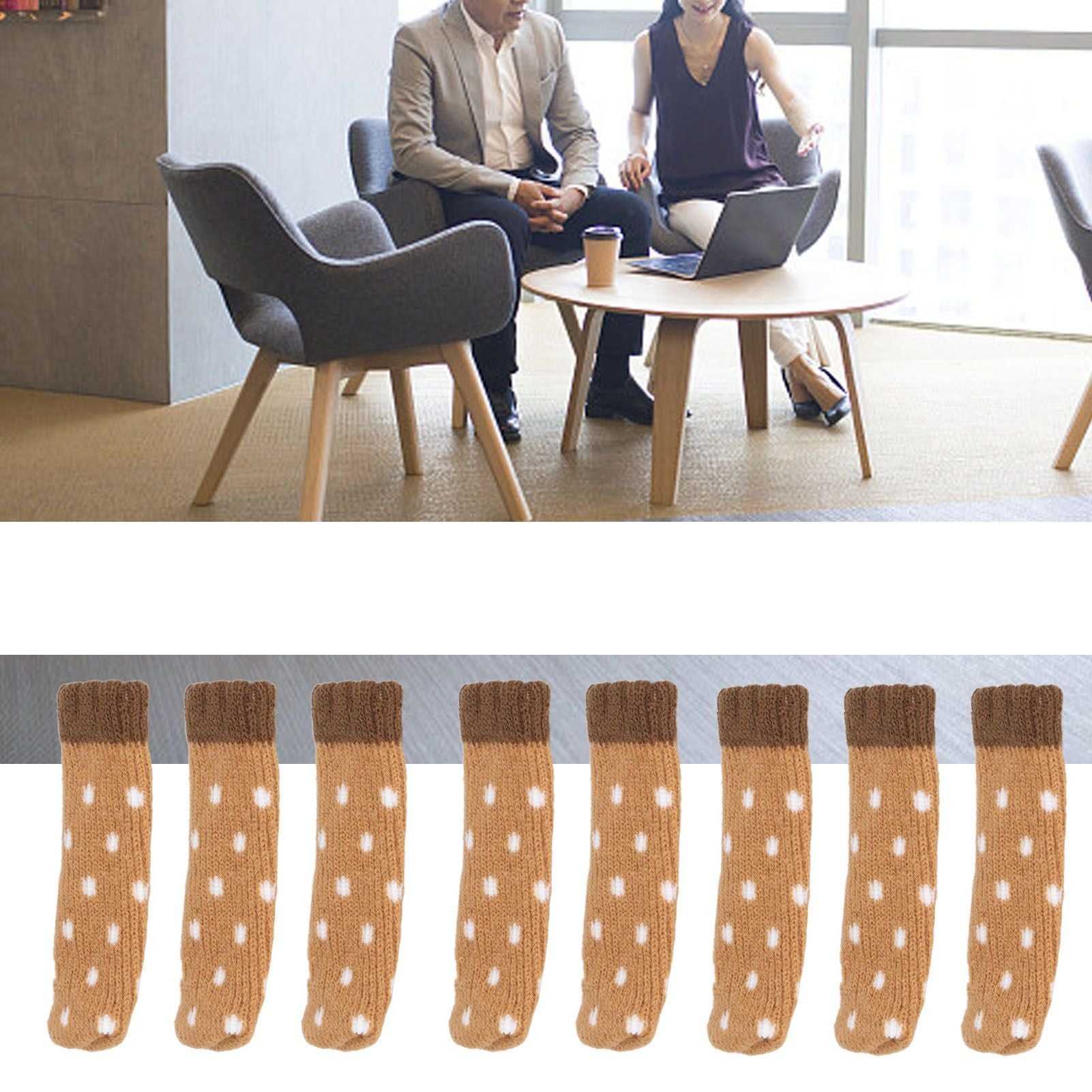 24Pcs Chair Leg Protector 2 Layer Furniture Caps Covers Floor Mute Pads Mats Accessories