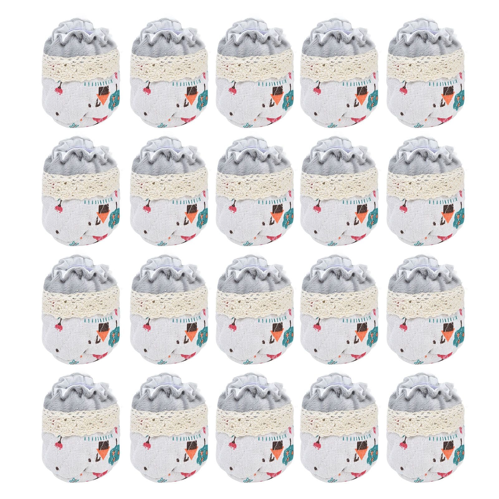 20pcs Chair Cover Flannel Material Double Thickness Elastic Reducing Noise 8cm/3.1in Foot Protectors for Home