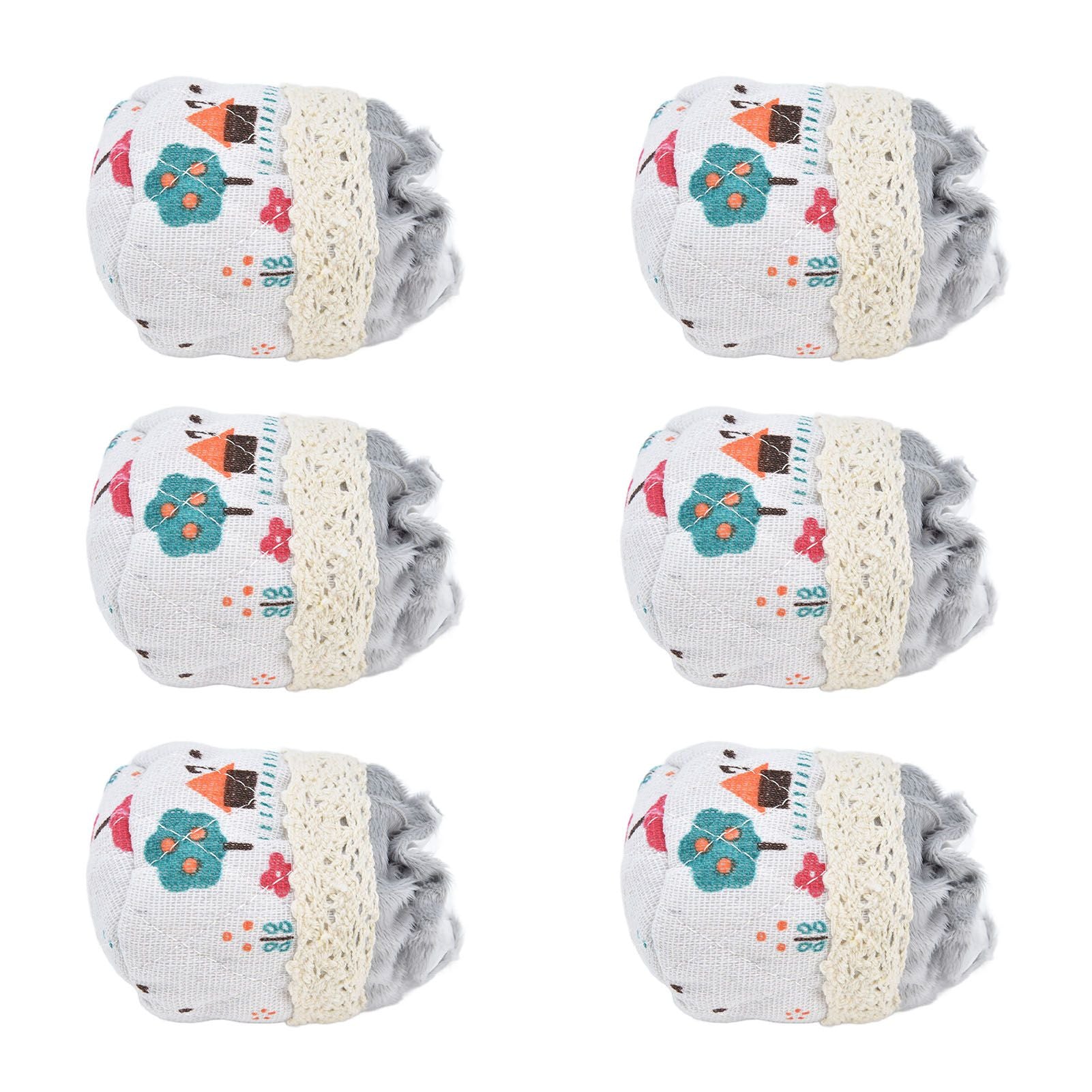 20pcs Chair Cover Flannel Material Double Thickness Elastic Reducing Noise 8cm/3.1in Foot Protectors for Home