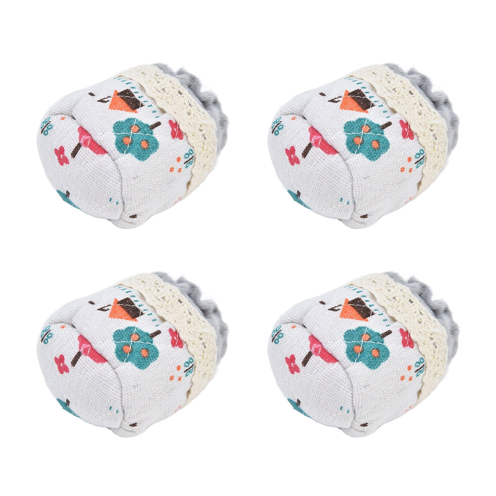 20pcs Chair Cover Flannel Material Double Thickness Elastic Reducing Noise 8cm/3.1in Foot Protectors for Home