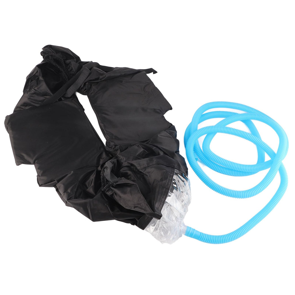 Wall Mounted Air Conditioning Cleaning Cover Bag with Drain Pipe for 1‑1.5P Air Conditioner Black