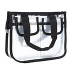 Clear Toiletry Bag EVA Portable Transparent Cosmetic Makeup Bag for Traveling Vacation