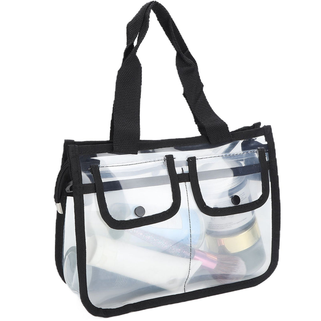 Clear Toiletry Bag EVA Portable Transparent Cosmetic Makeup Bag for Traveling Vacation
