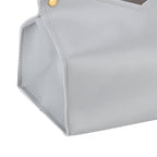Tissue Bag Artificial Leather Vintage Kitchen Paper Towel Box Container for Office HomeGray