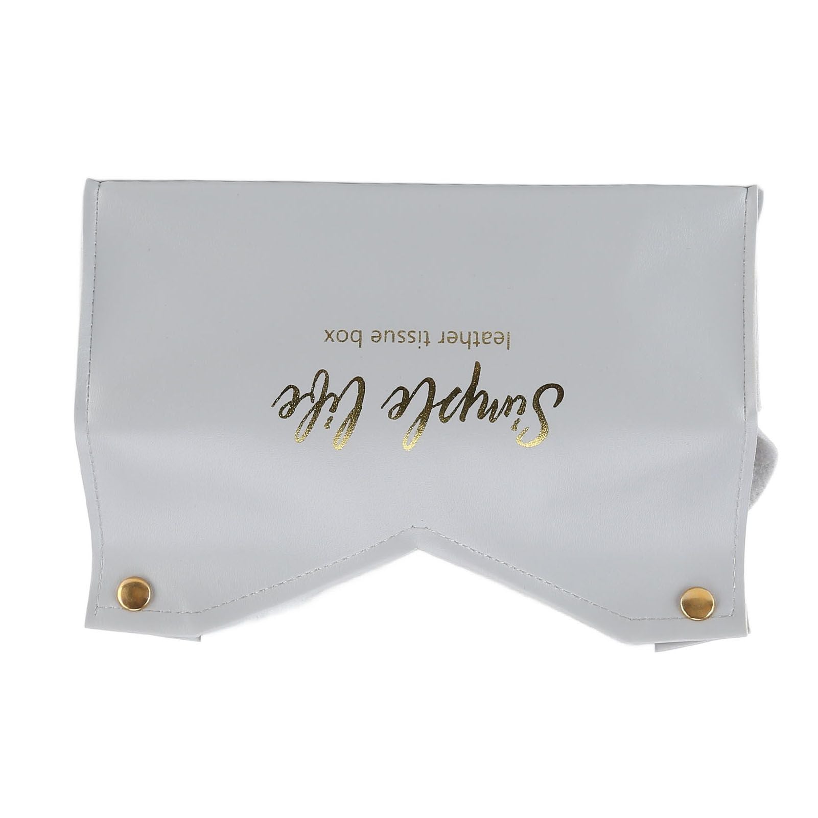 Tissue Bag Artificial Leather Vintage Kitchen Paper Towel Box Container for Office HomeGray