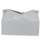 Tissue Bag Artificial Leather Vintage Kitchen Paper Towel Box Container for Office HomeGray