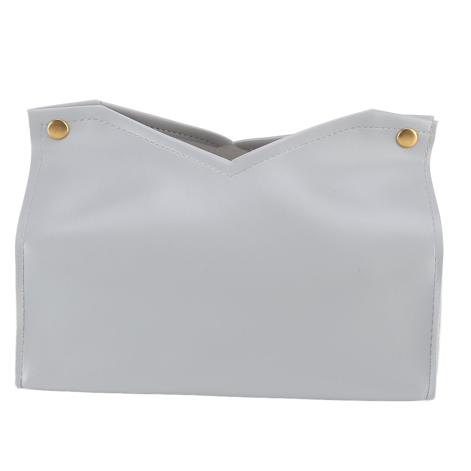 Tissue Bag Artificial Leather Vintage Kitchen Paper Towel Box Container for Office HomeGray