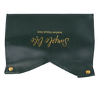 Tissue Bag Artificial Leather Vintage Kitchen Paper Towel Box Container for Office HomeGreen