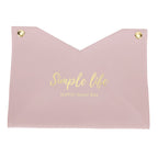 Tissue Bag Artificial Leather Vintage Kitchen Paper Towel Box Container for Office HomePink