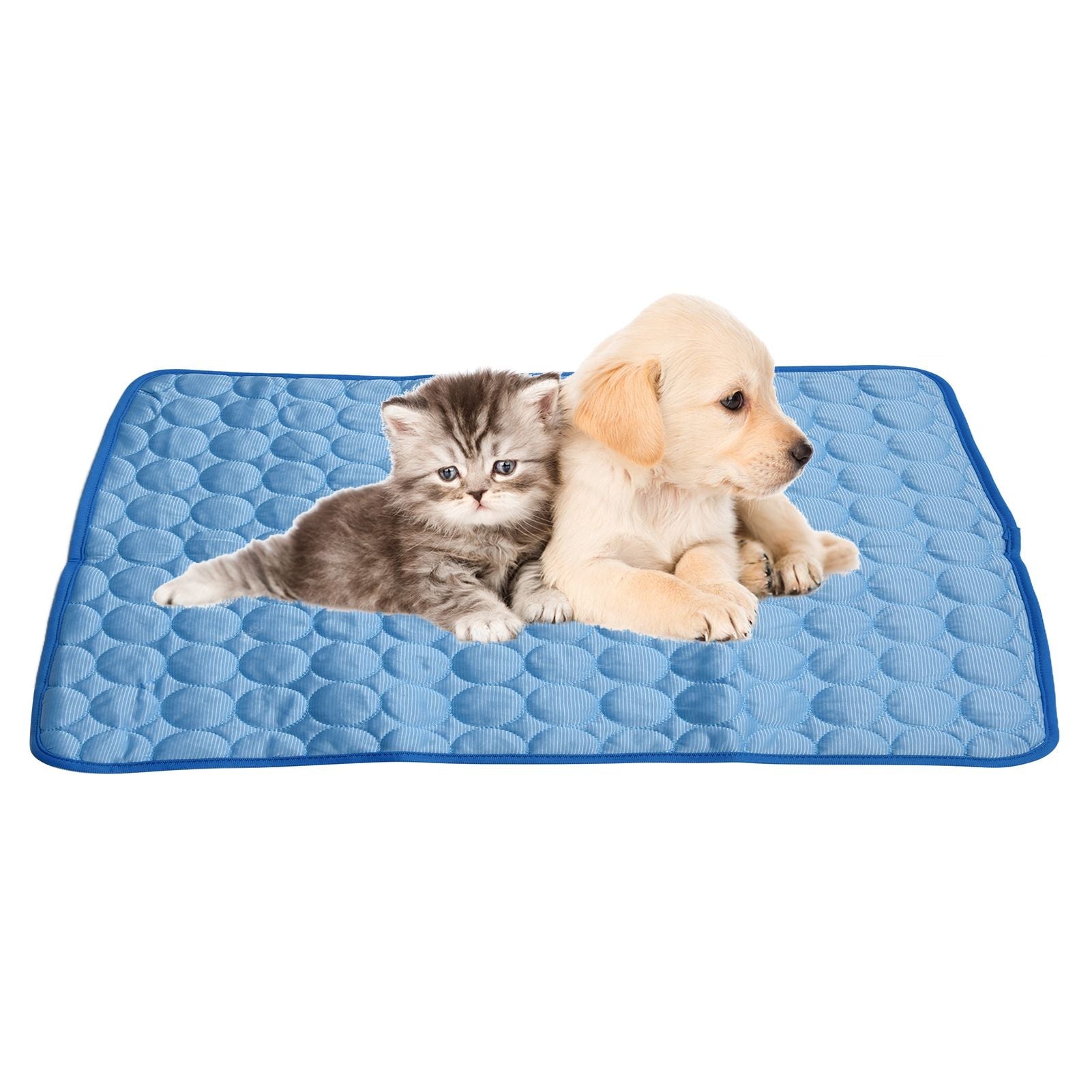 Pet Cooling Mat Breathable Soft Summer Dog Cat Sleeping Pad for Kennel Sofa Bed FloorBlue XS