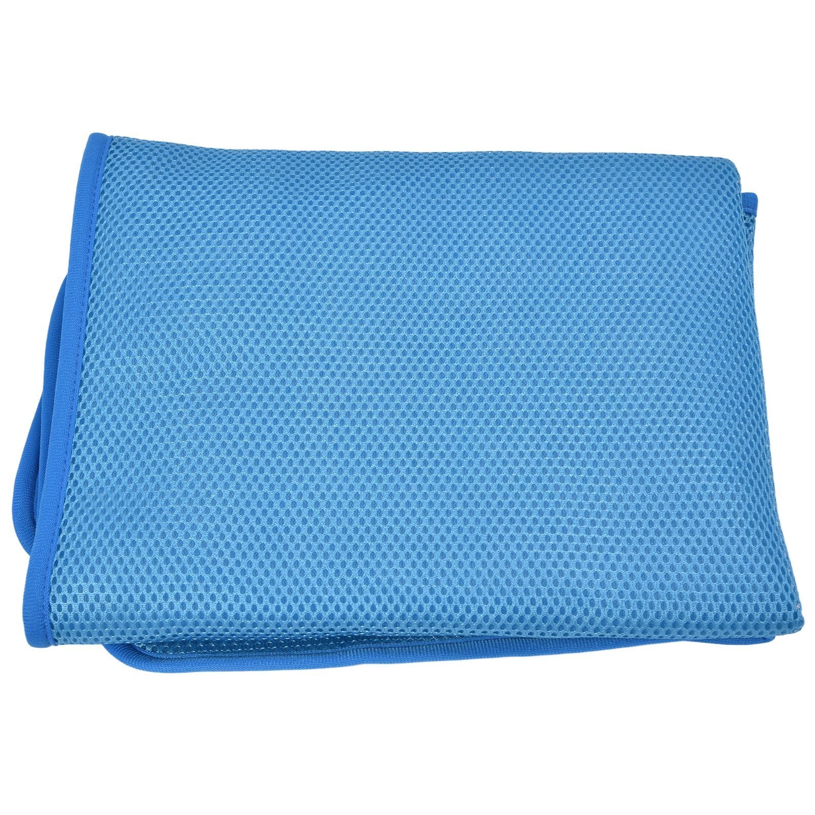Pet Cooling Mat Breathable Soft Summer Dog Cat Sleeping Pad for Kennel Sofa Bed FloorBlue S