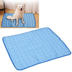 Pet Cooling Mat Breathable Soft Summer Dog Cat Sleeping Pad for Kennel Sofa Bed FloorBlue S