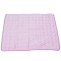 Pet Cooling Mat Breathable Soft Summer Dog Cat Sleeping Pad for Kennel Sofa Bed FloorPink S