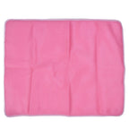 Pet Cooling Mat Breathable Soft Summer Dog Cat Sleeping Pad for Kennel Sofa Bed FloorPink M