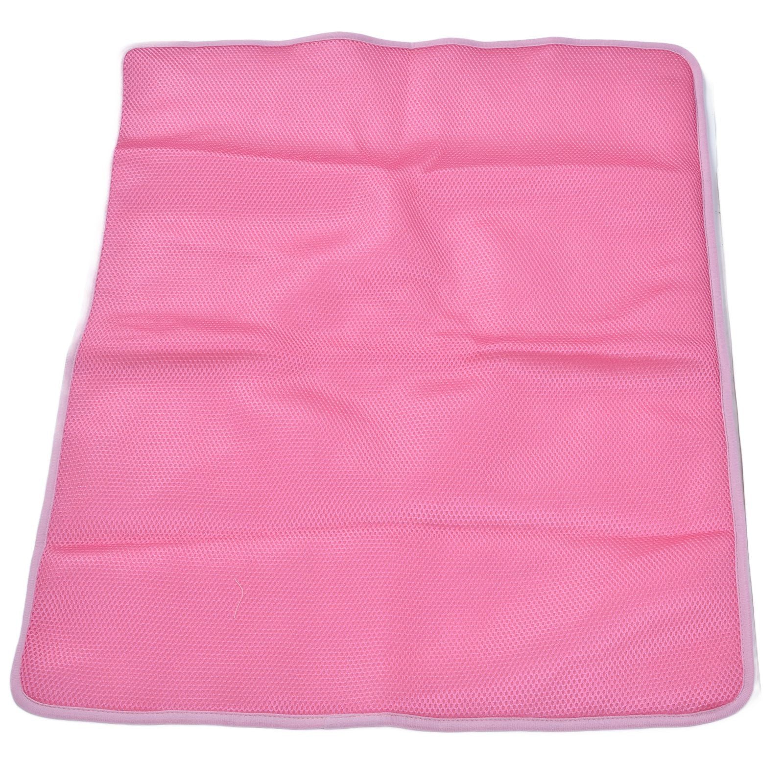 Pet Cooling Mat Breathable Soft Summer Dog Cat Sleeping Pad for Kennel Sofa Bed FloorPink M