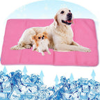 Pet Cooling Mat Breathable Soft Summer Dog Cat Sleeping Pad for Kennel Sofa Bed FloorPink M