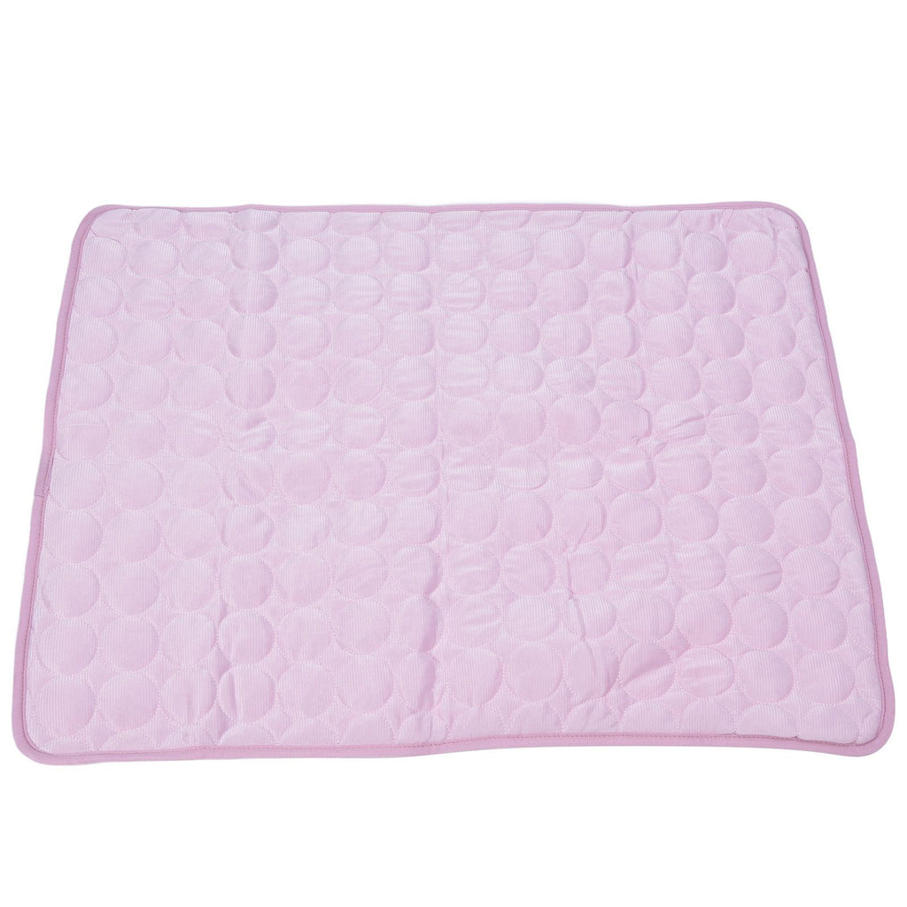 Pet Cooling Mat Breathable Soft Summer Dog Cat Sleeping Pad for Kennel Sofa Bed FloorPink L