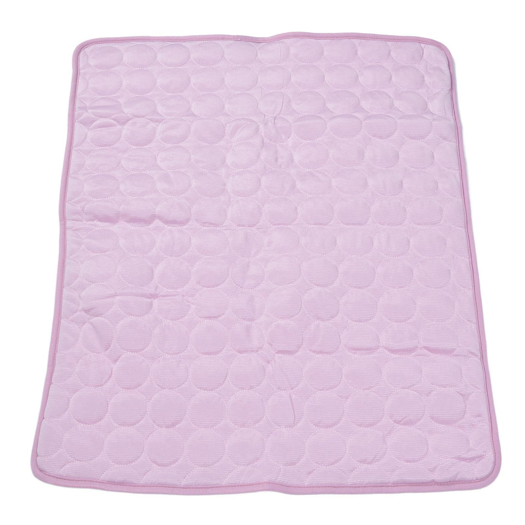 Pet Cooling Mat Breathable Soft Summer Dog Cat Sleeping Pad for Kennel Sofa Bed FloorPink L