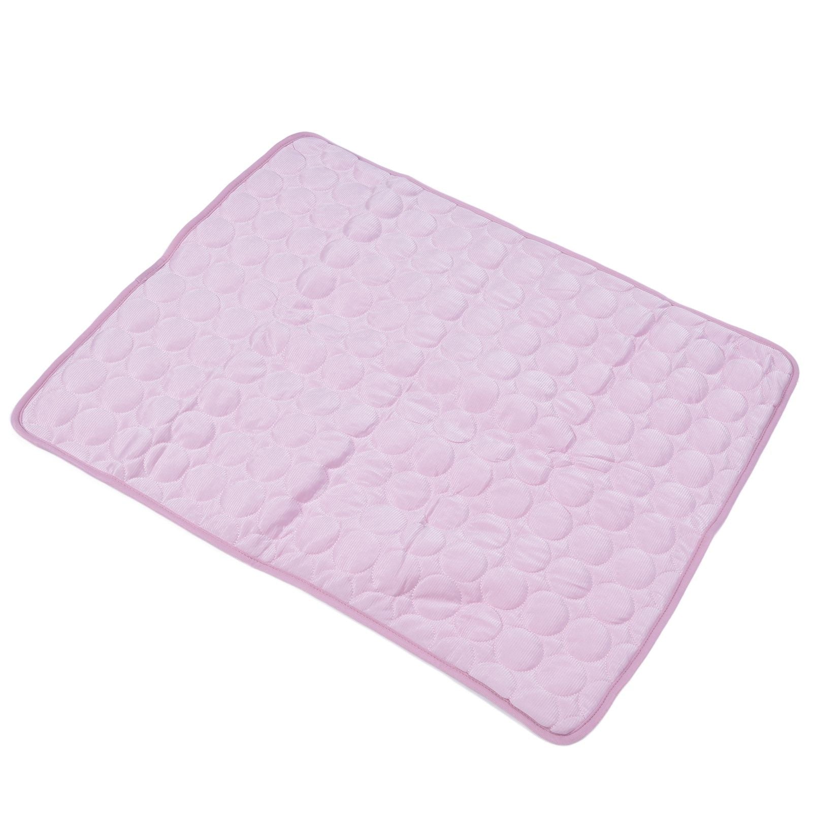 Pet Cooling Mat Breathable Soft Summer Dog Cat Sleeping Pad for Kennel Sofa Bed FloorPink L