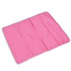Pet Cooling Mat Breathable Soft Summer Dog Cat Sleeping Pad for Kennel Sofa Bed FloorPink L