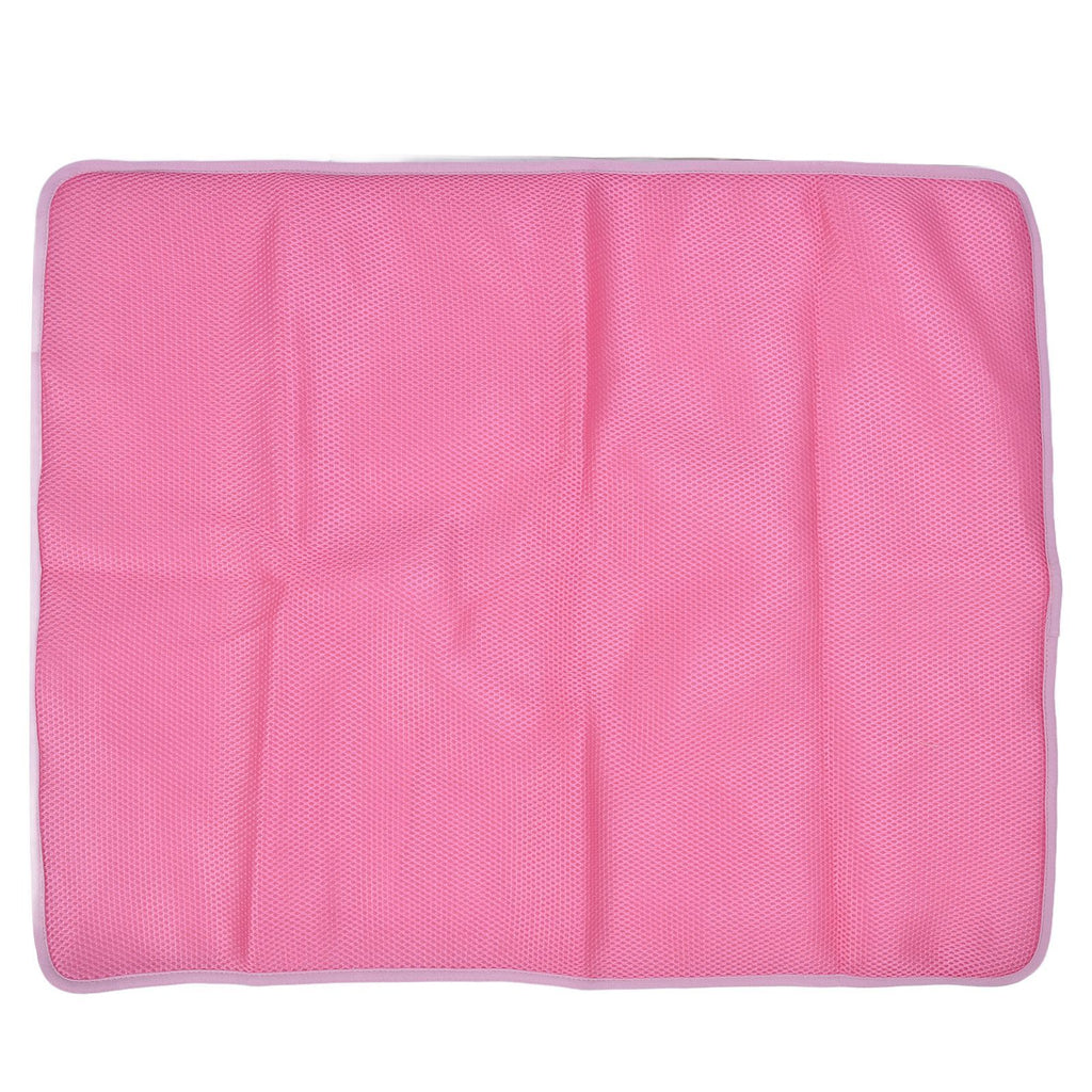 Pet Cooling Mat Breathable Soft Summer Dog Cat Sleeping Pad for Kennel Sofa Bed FloorPink XL
