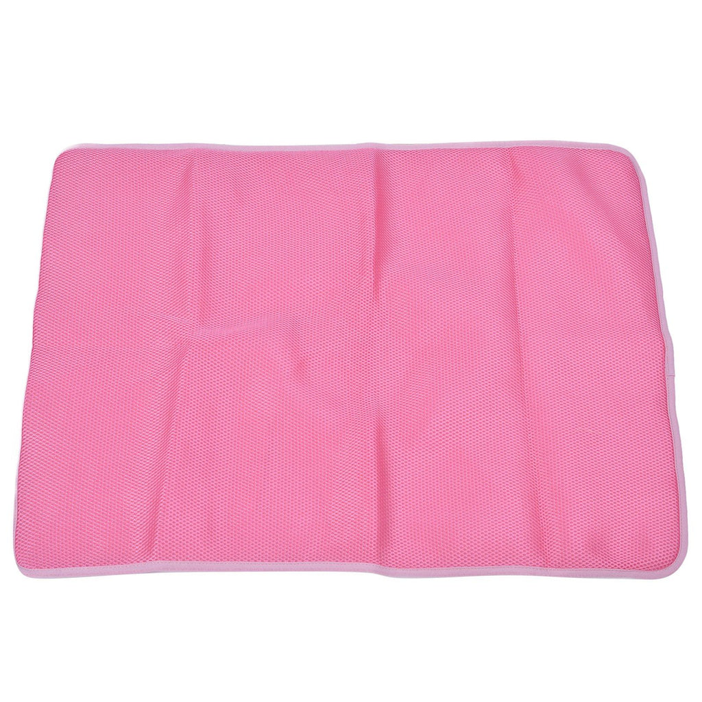 Pet Cooling Mat Breathable Soft Summer Dog Cat Sleeping Pad for Kennel Sofa Bed FloorPink XL