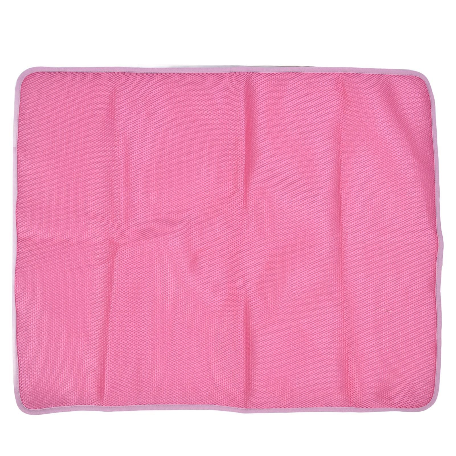 Pet Cooling Mat Breathable Soft Summer Dog Cat Sleeping Pad for Kennel Sofa Bed FloorPink XXL