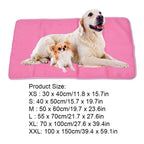 Pet Cooling Mat Breathable Soft Summer Dog Cat Sleeping Pad for Kennel Sofa Bed FloorPink XXL