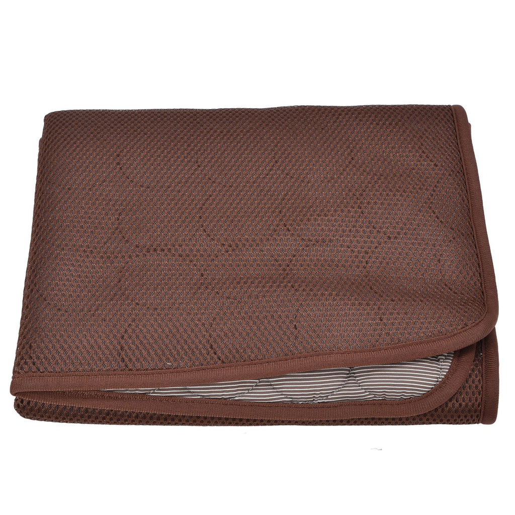 Pet Cooling Mat Breathable Soft Summer Dog Cat Sleeping Pad for Kennel Sofa Bed FloorBrown S