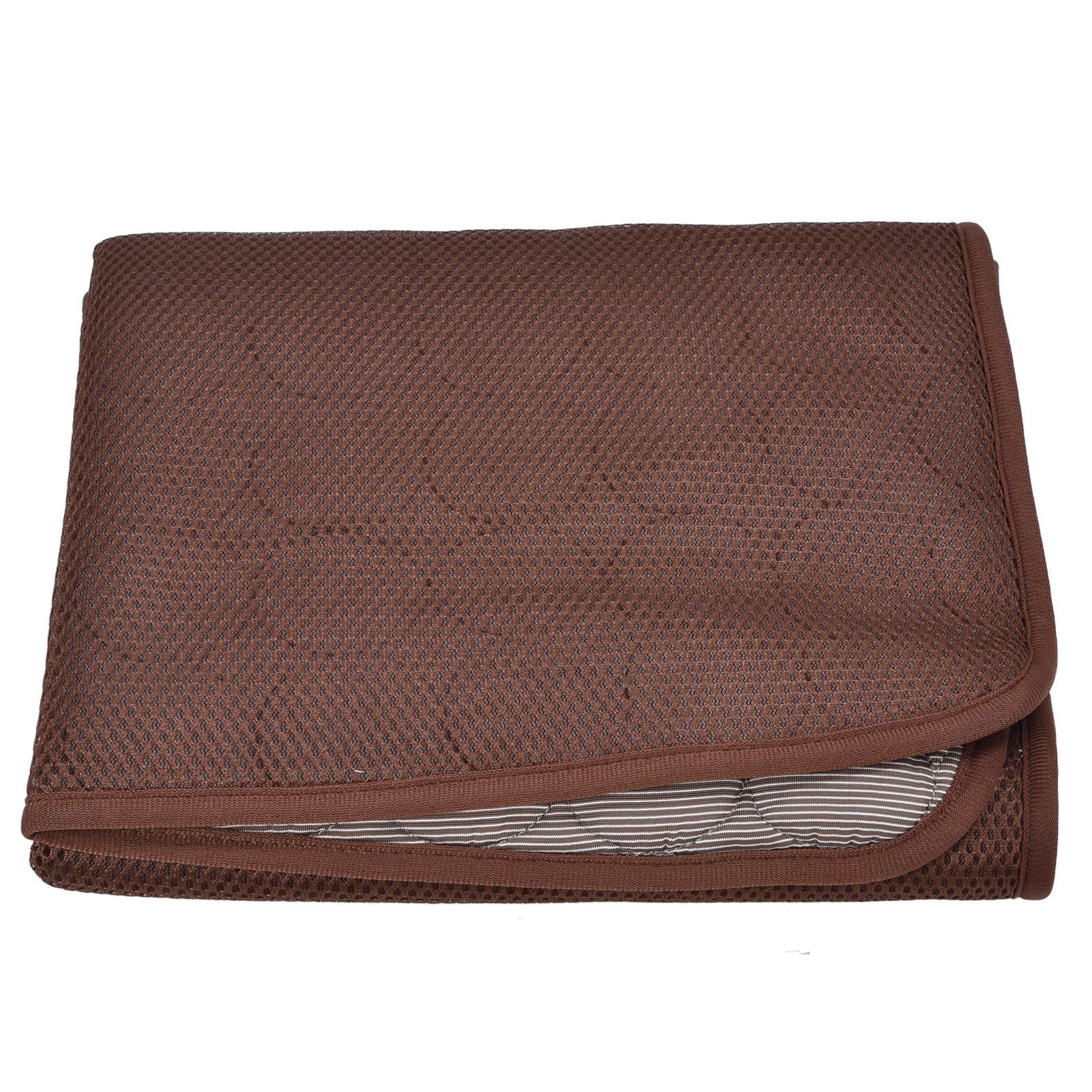 Pet Cooling Mat Breathable Soft Summer Dog Cat Sleeping Pad for Kennel Sofa Bed FloorBrown S