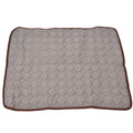 Pet Cooling Mat Breathable Soft Summer Dog Cat Sleeping Pad for Kennel Sofa Bed FloorBrown M