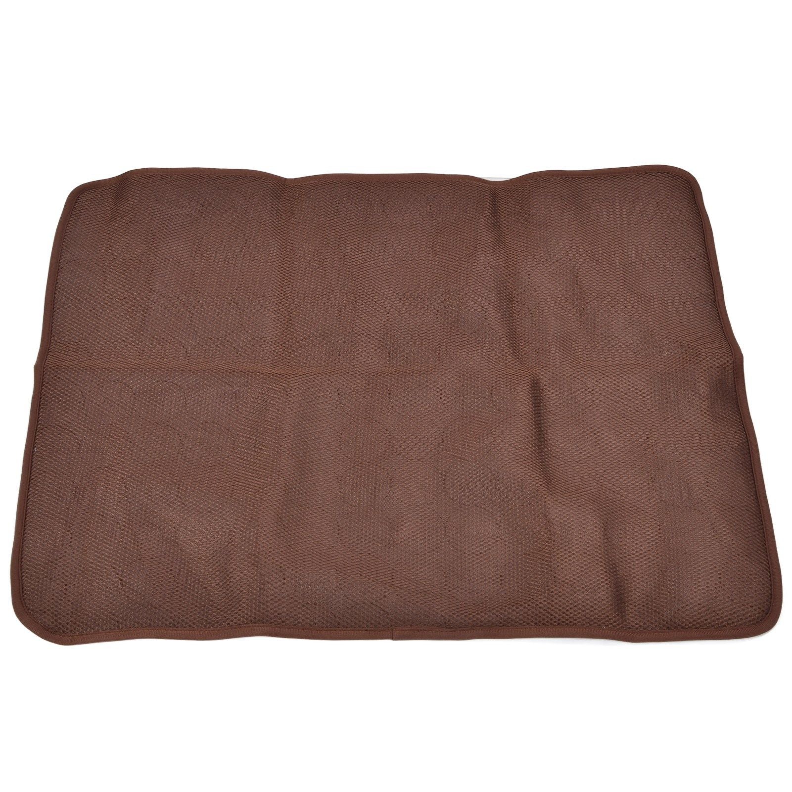 Pet Cooling Mat Breathable Soft Summer Dog Cat Sleeping Pad for Kennel Sofa Bed FloorBrown M