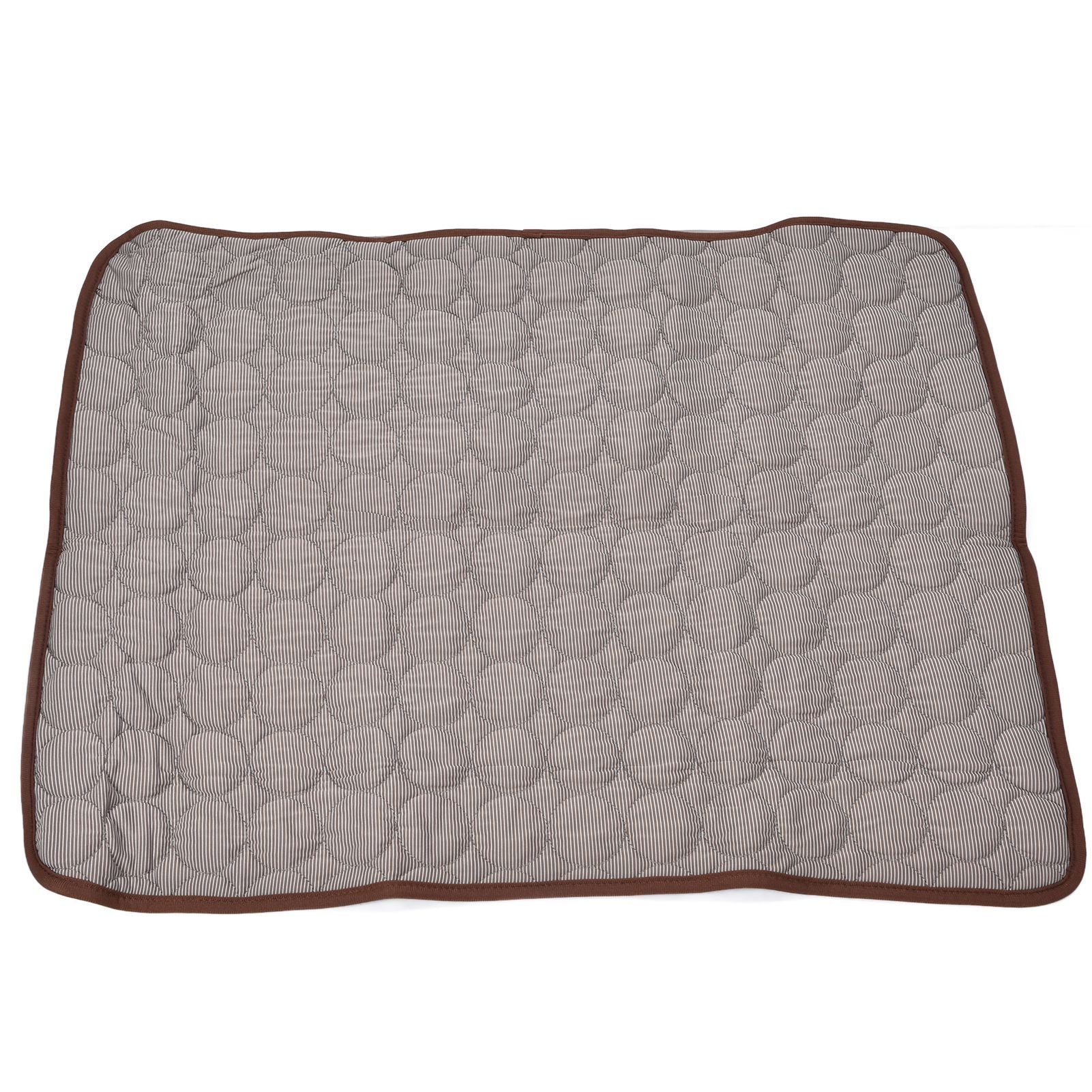 Pet Cooling Mat Breathable Soft Summer Dog Cat Sleeping Pad for Kennel Sofa Bed FloorBrown XL