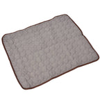Pet Cooling Mat Breathable Soft Summer Dog Cat Sleeping Pad for Kennel Sofa Bed FloorBrown XXL