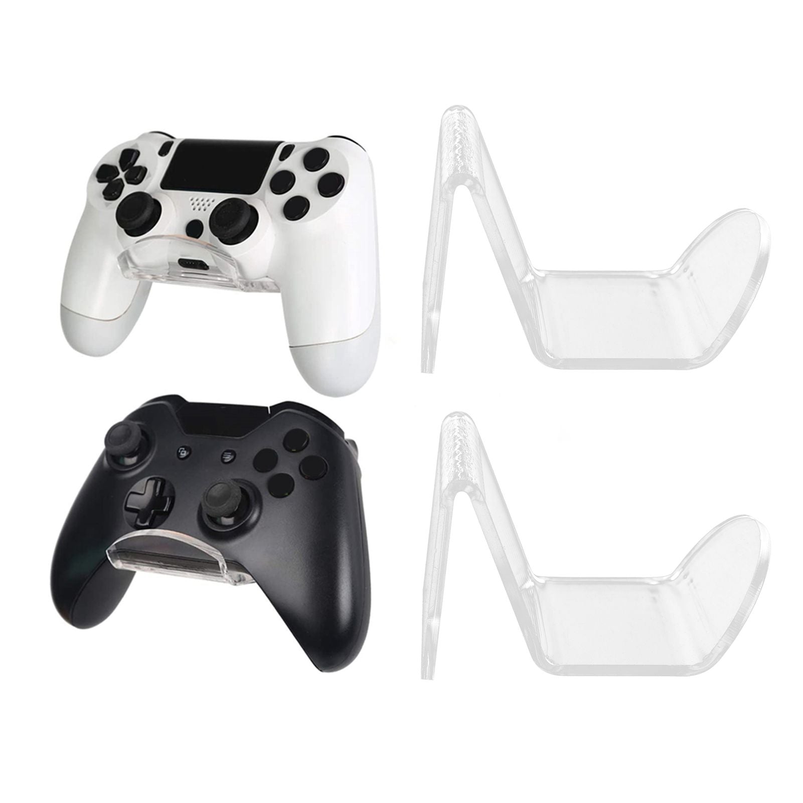 Headphone Bracket Wall Mounted Headset Hanger Acrylic Game Controller Bracket for Home Office