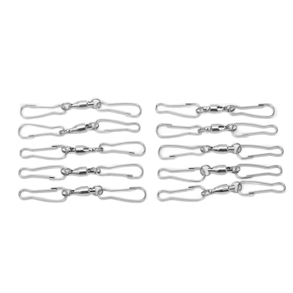 10pcs Hanging Hook Stainless Steel 360° Rotating Hook for Bird Feeder Wind Chimes7cm
