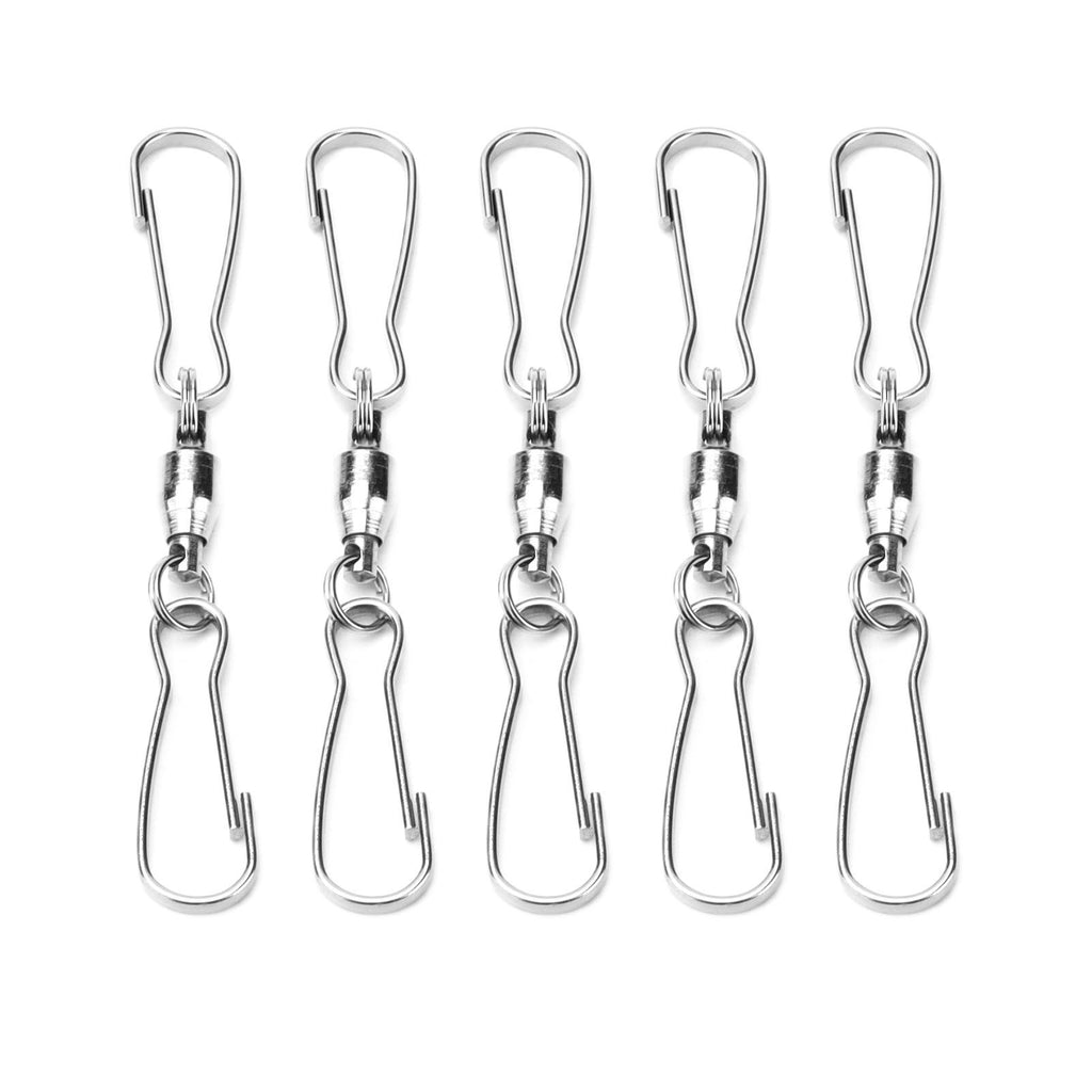 10pcs Hanging Hook Stainless Steel 360° Rotating Hook for Bird Feeder Wind Chimes7cm