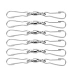 10pcs Hanging Hook Stainless Steel 360° Rotating Hook for Bird Feeder Wind Chimes7cm