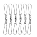 10pcs Hanging Hook Stainless Steel 360° Rotating Hook for Bird Feeder Wind Chimes7cm