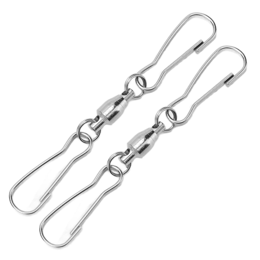 10pcs Hanging Hook Stainless Steel 360° Rotating Hook for Bird Feeder Wind Chimes7cm