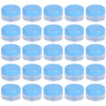 Empty Cream Container 25pcs Plastic Compact Round Small Cosmetic Jar for Travel