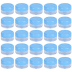 Empty Cream Container 25pcs Plastic Compact Round Small Cosmetic Jar for Travel