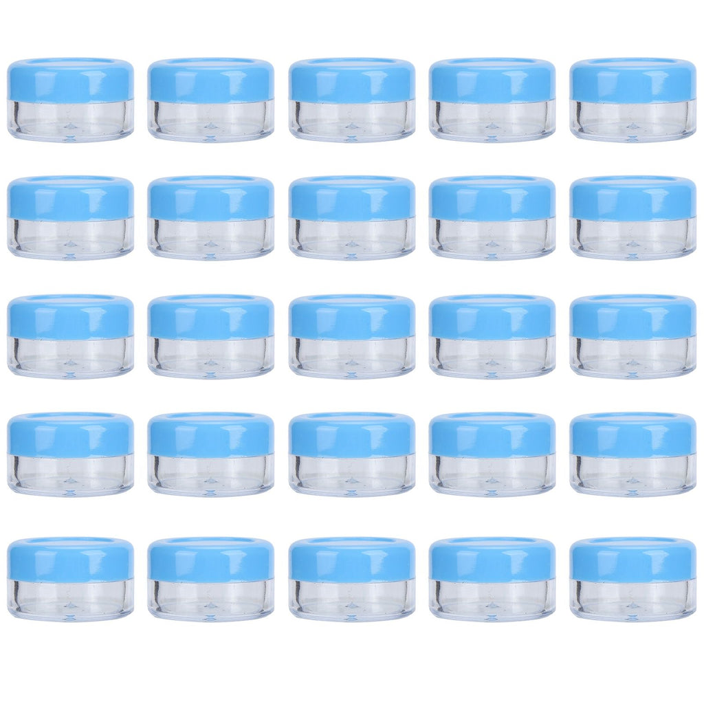 Empty Cream Container 25pcs Plastic Compact Round Small Cosmetic Jar for Travel