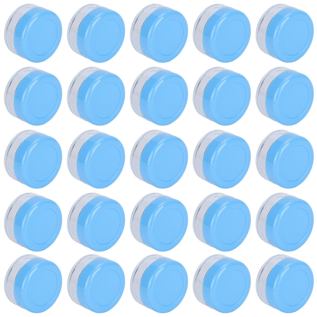 Empty Cream Container 25pcs Plastic Compact Round Small Cosmetic Jar for Travel