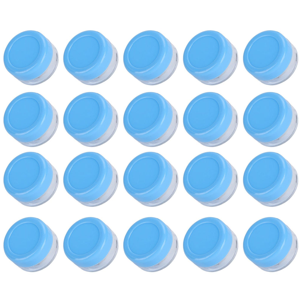 Empty Cream Container 25pcs Plastic Compact Round Small Cosmetic Jar for Travel