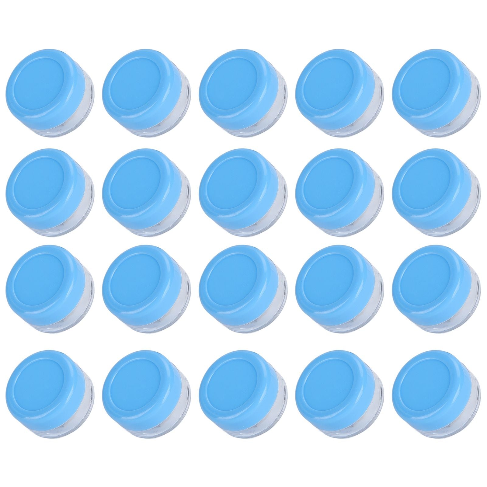 Empty Cream Container 25pcs Plastic Compact Round Small Cosmetic Jar for Travel
