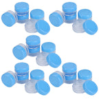Empty Cream Container 25pcs Plastic Compact Round Small Cosmetic Jar for Travel