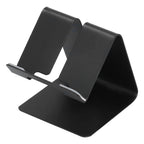 Cell Phone Holder Aluminum Alloy Lightweight and Portable Desk Phone Stand for Mobile Phones and TabletsBlack